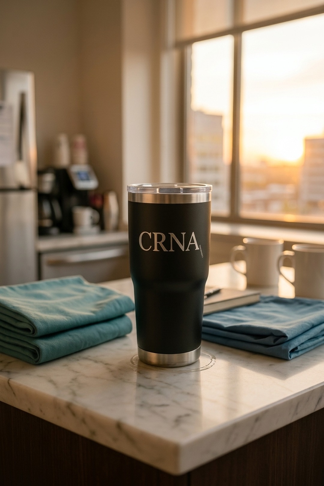 Embroidered tumbler set